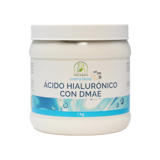 Crema Facial De Hialuronico & DMAE Con Filtro Solar Productos Mart Mexico 1 kilo