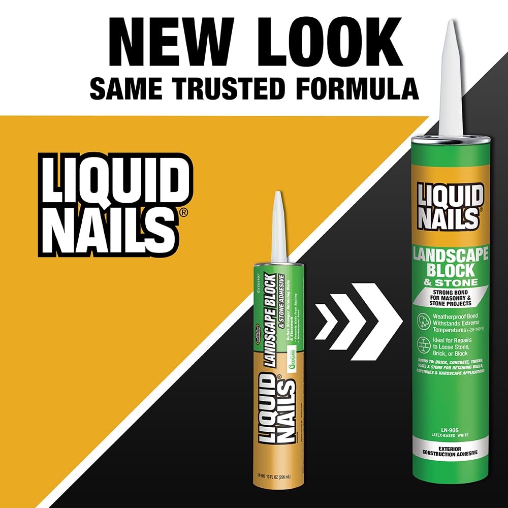 LIQUID NAILS LN-905 Landscape Block Adhesive (Low-VOC) (10-Ounce)