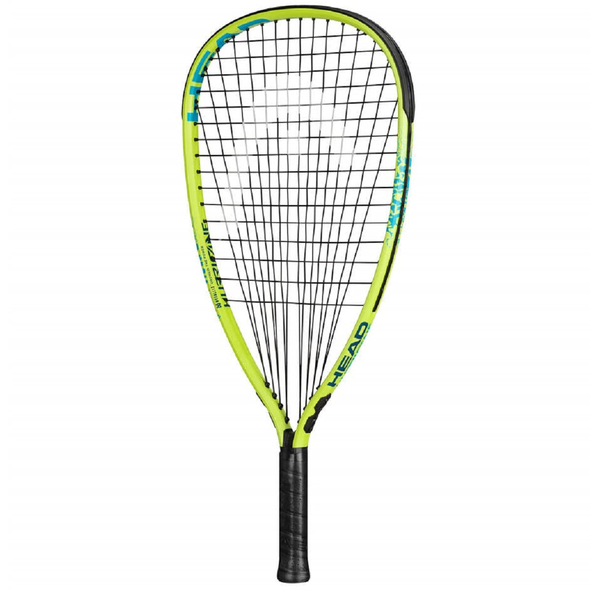 HEAD MX Hurricane Pack - Juego de Raqueta de Raqueta de Raqueta preencordada para Principiantes con anteojos y Dos Bolas, Amarillo