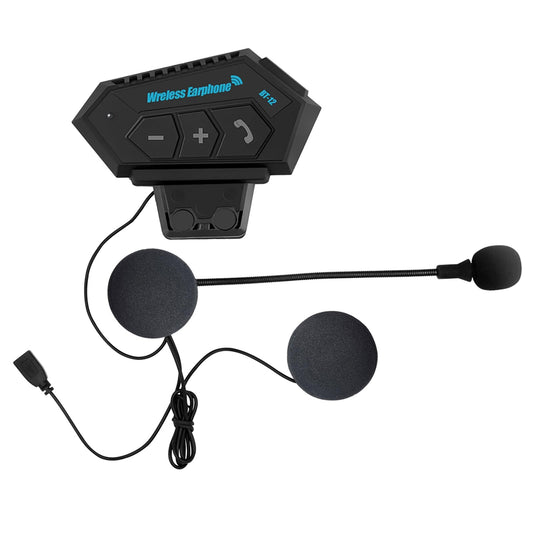 Auriculares Estéreo Bluetooth LYANGET Negro para Motociclismo