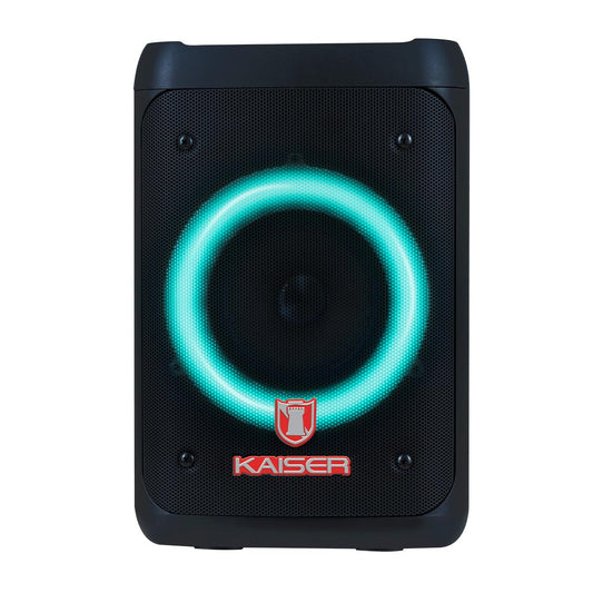 Kaiser Bocina Bafle Profesional Recargable de 4” y 3000W PMPO con Bluetooth, Radio FM y Luces LED Modelo KSW-7002 BB 4