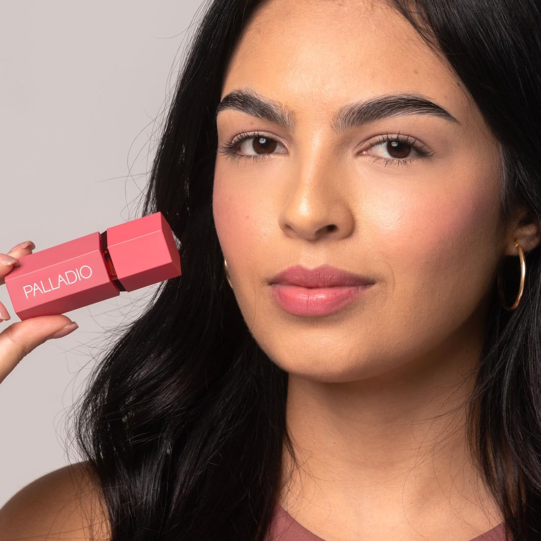 Palladio Rubor Líquido para Mejillas y Labios 2 en 1 Maquillaje, Rubor Facial, Fórmula Liviana en Crema, Resistente a Manchas, Rubor Pigmentado de Larga Duración, Acabado Radiante,Cool Pink