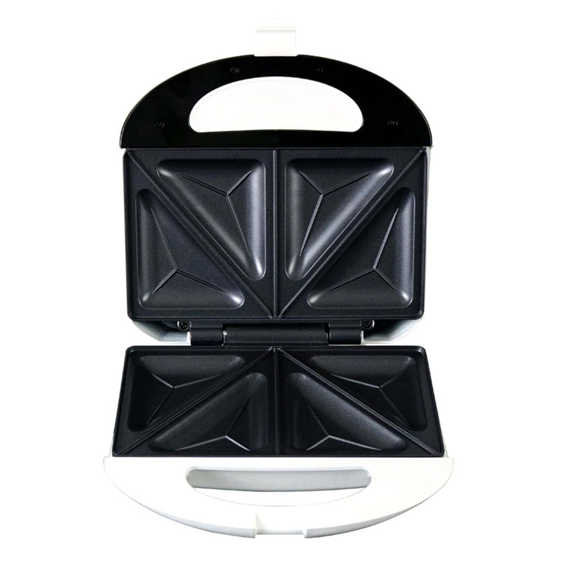 Koblenz Sandwichera Eléctrica Koblenz para 2 Piezas, Placas Anti-Adherentes de Fácil Limpieza, Termostato Automático, Clip de Cierre, Luces Indicadoras, Base Vertical, 750 W (SKM-800 BI)