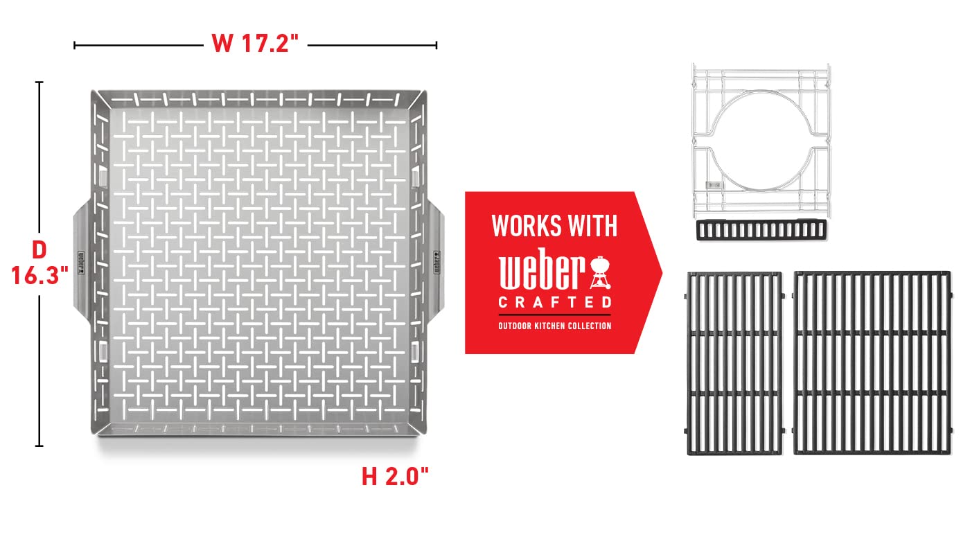 Cesta de Asado Weber Acero Inoxidable