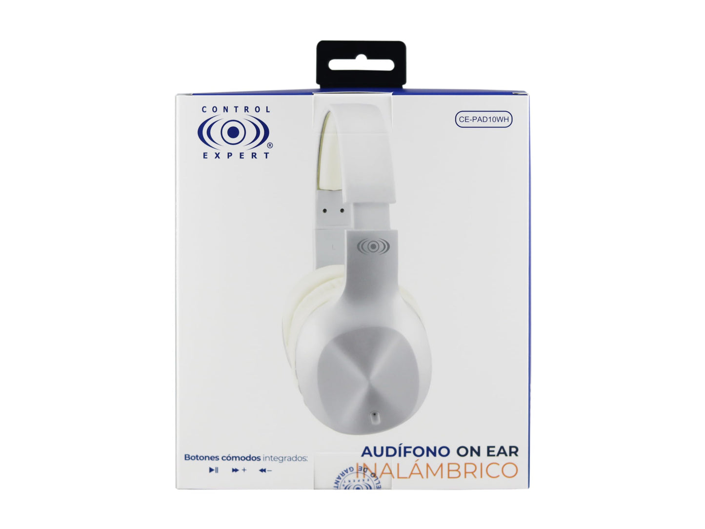 CONTROL EXPERT Audífonos inalámbricos Larga Duración 30 Horas Bluetooth Diadema Pc Tablet Android (Blanco)