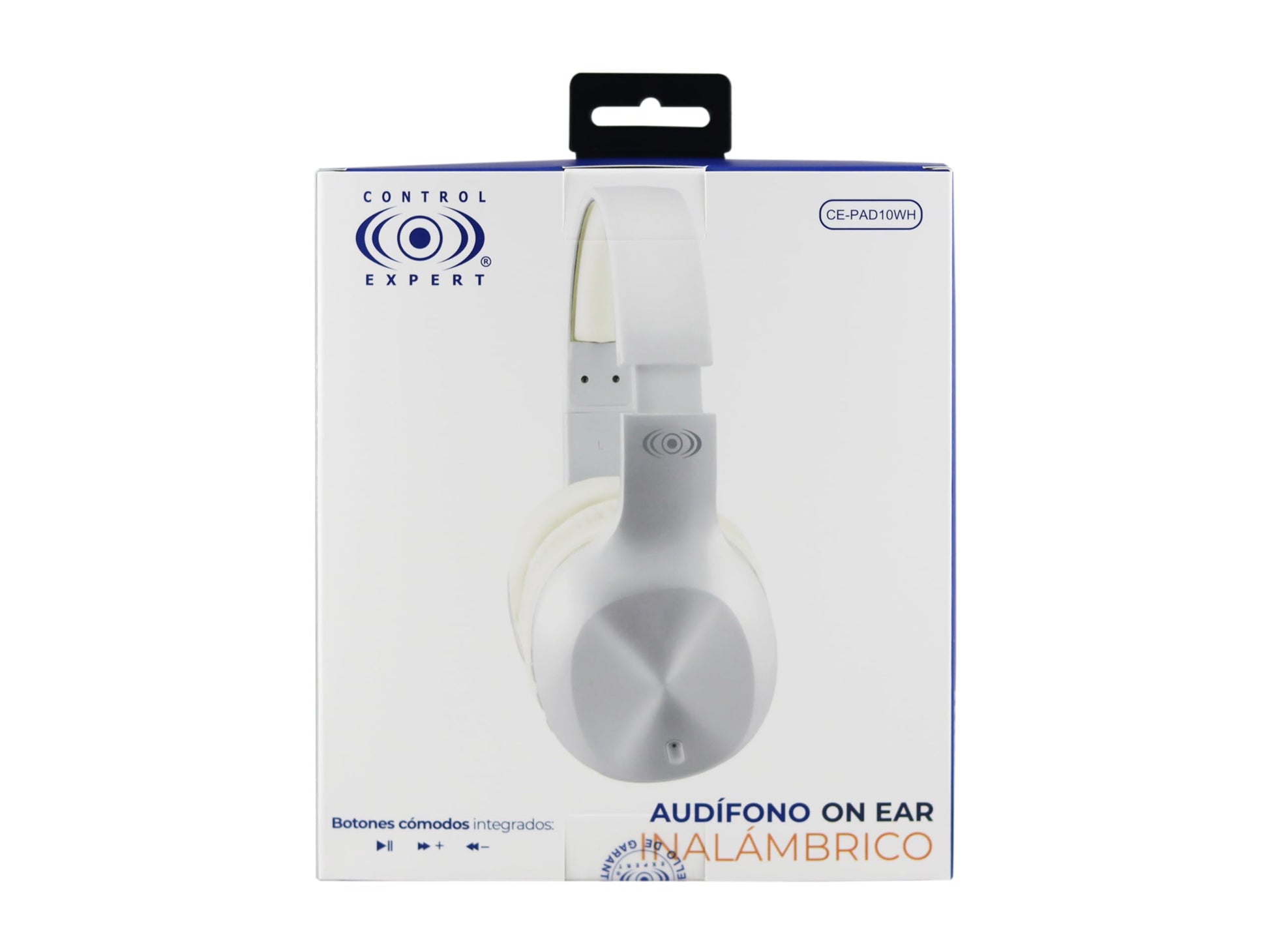 CONTROL EXPERT Audífonos inalámbricos Larga Duración 30 Horas Bluetooth Diadema Pc Tablet Android (Blanco)
