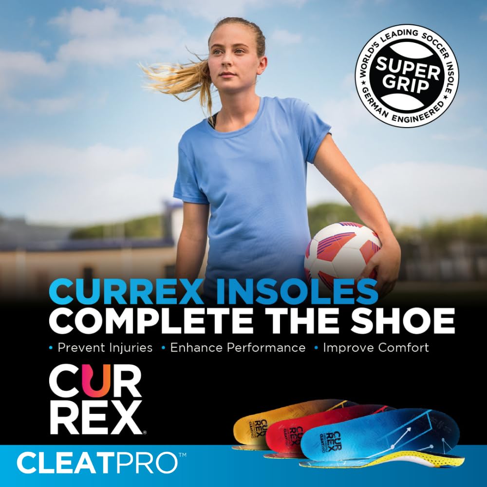 Plantilla CleatPRO CURREX Comodidad y Súper Agarre para Hombres, Mujeres y Jóvenes