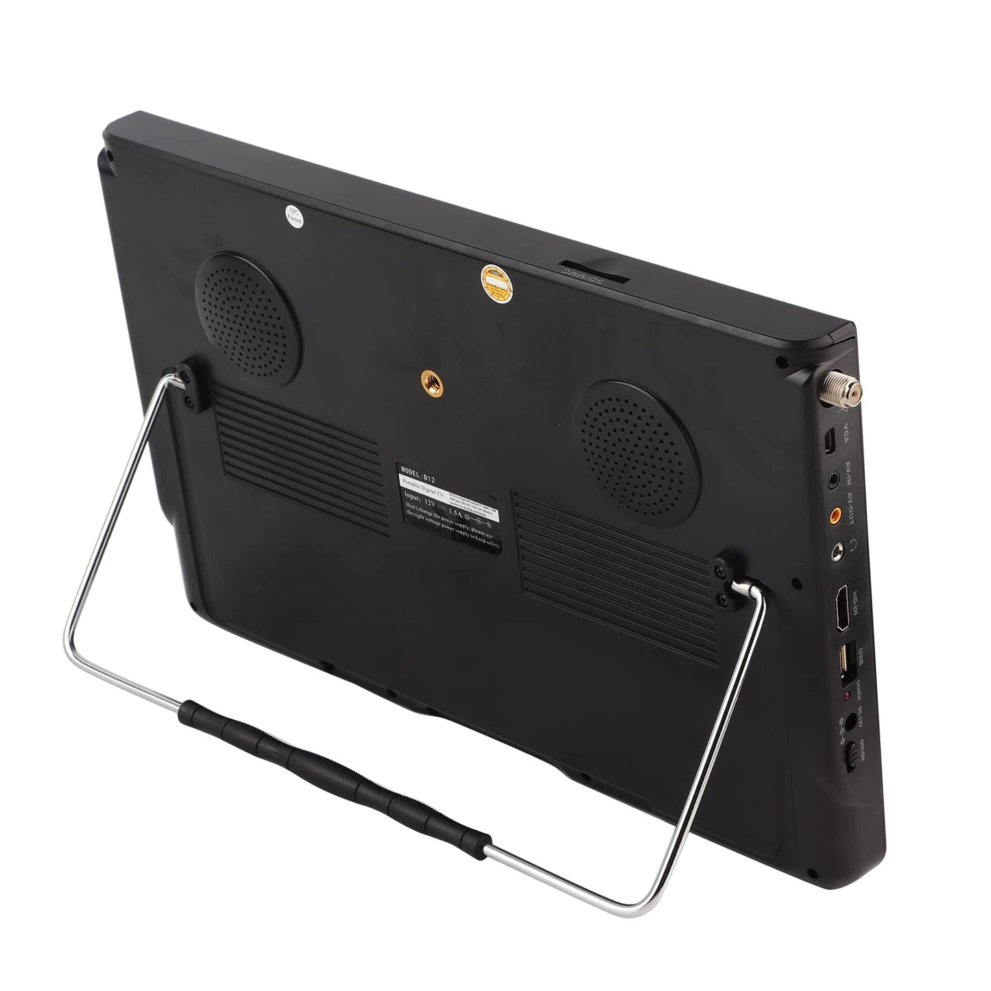 Dpofirs TV Portátil de 12 Pulgadas con Antena, TV Pequeña con TV Digital ATSC para Viajes en Coche de Camping, Televisión Digital de 1080P para Interiores Y Exteriores