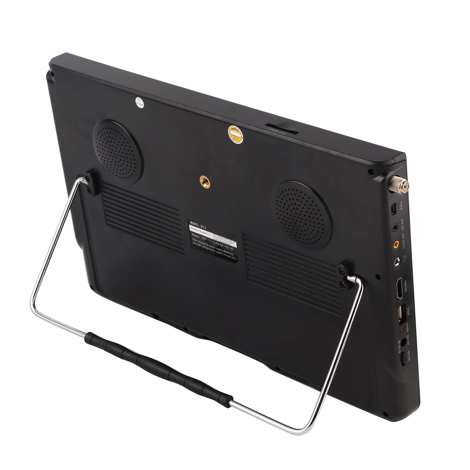 Dpofirs TV Portátil de 12 Pulgadas con Antena, TV Pequeña con TV Digital ATSC para Viajes en Coche de Camping, Televisión Digital de 1080P para Interiores Y Exteriores
