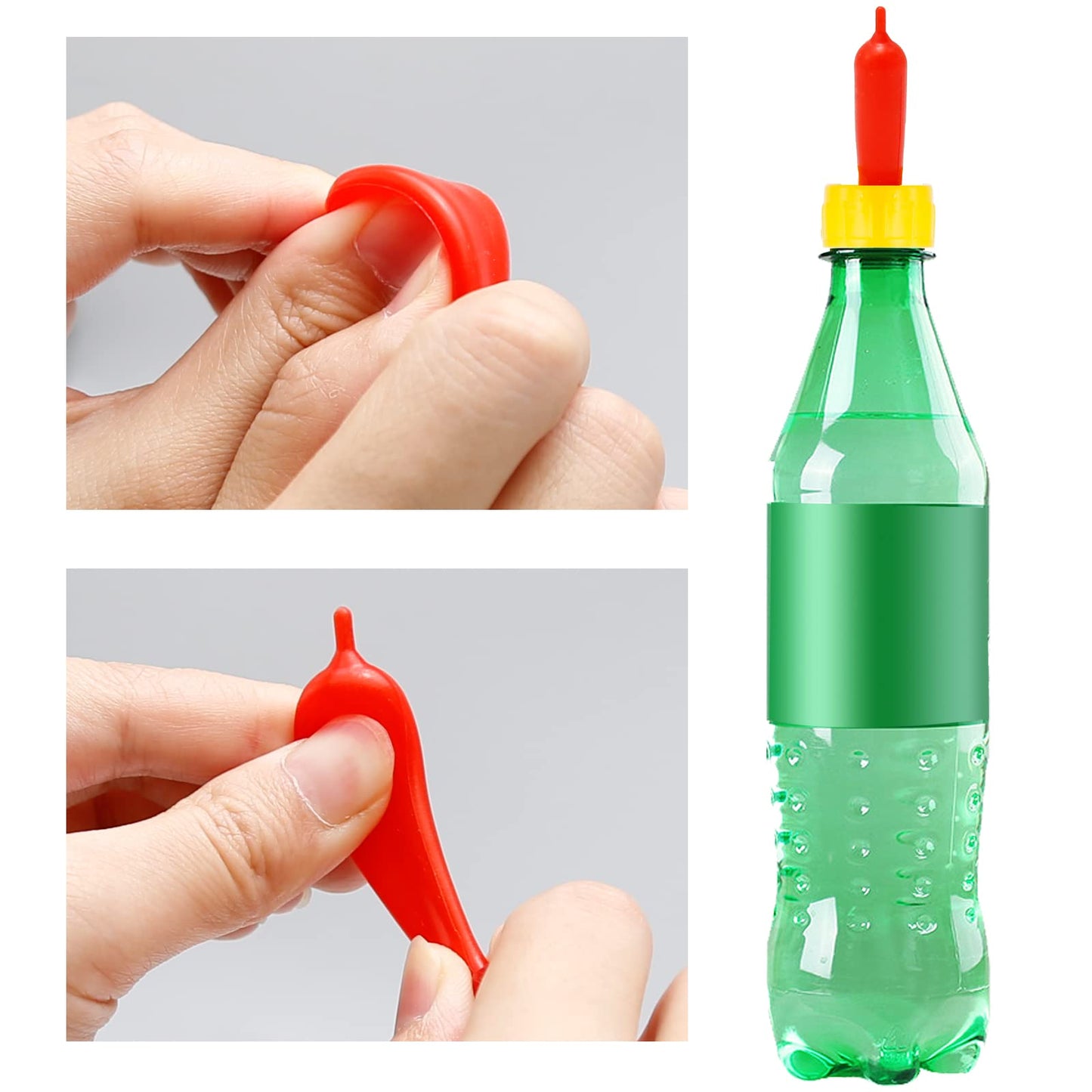 Chupetes de Goma Suave para Alimentación de Animales Pequeños