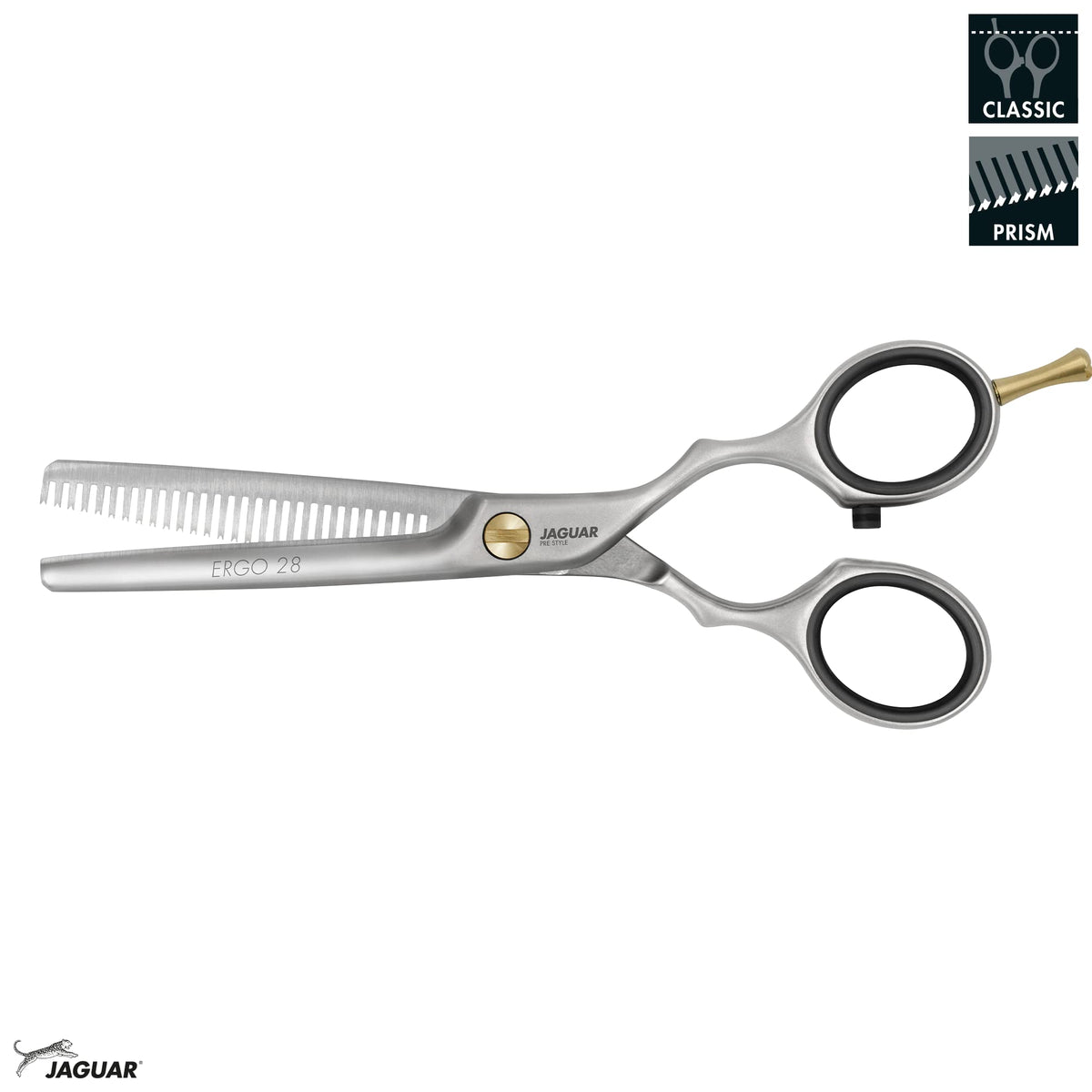 Tijeras para Cortar Cabello Profesional - Tijera Jaguar Ergo Microdentadas 6" - Tijeras Profesionales para Cortar Cabello - Tijeras de Peluqueria