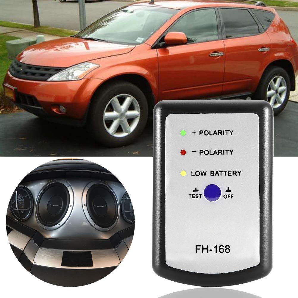 Suuonee Medidor de Fase para Altavoces Bocinas de Auto Moto ScooterProbador de Polaridad PH Profesional Compatible con Tweeters Woofers Subwoofers 4Ω 8Ω para Taller Viaje Uso