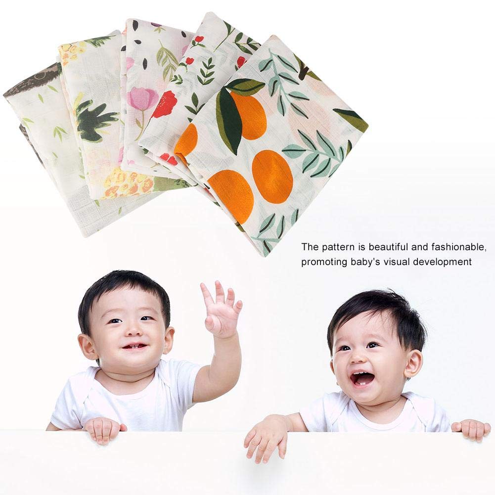 Manta Swaddle de muselina Ultra Soft Bamboo Cotton Baby Swaddle Gran manta de recepción orgánica para niños y niñas(#4)