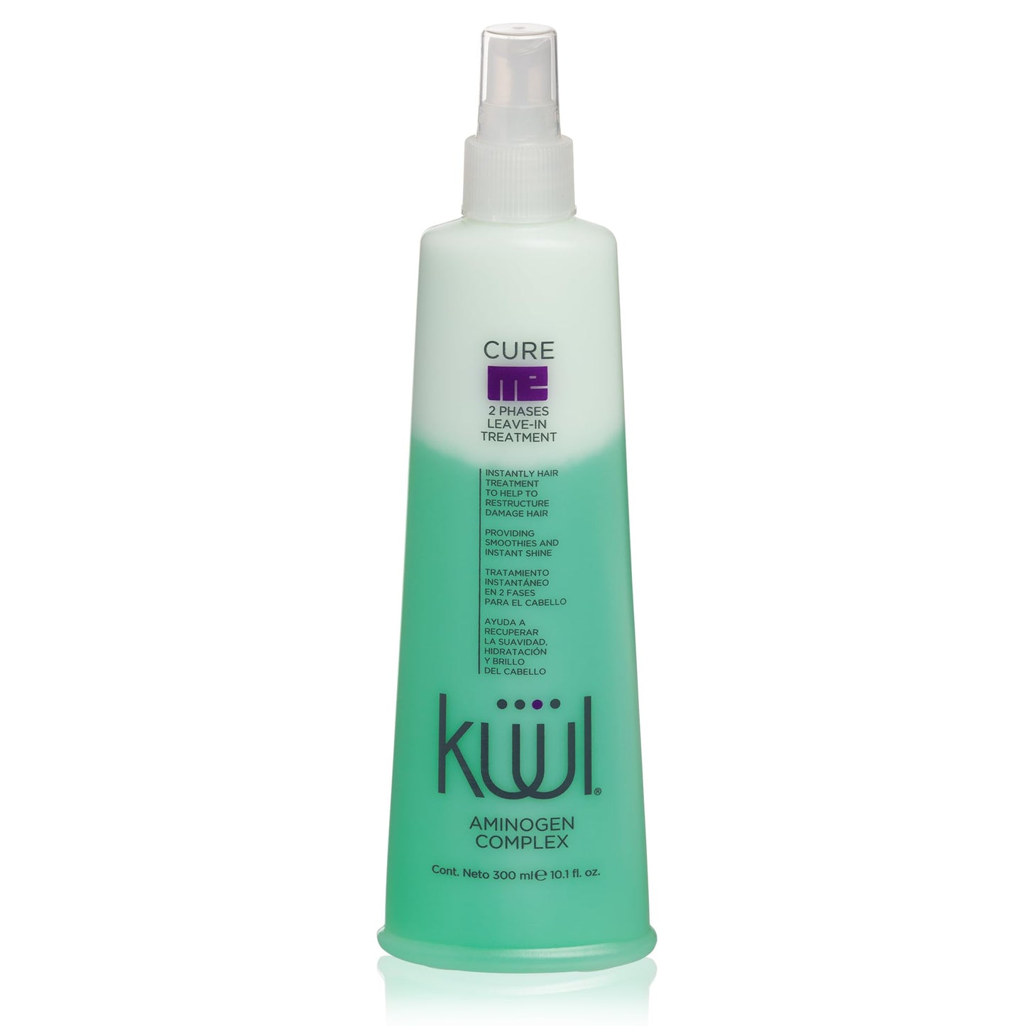 KÜÜL - Tratamiento para Cabello Maltratado Cure Me 2 Phases de 300 mililitros. Aporta Brillo, Suavidad e Hidratación a tu Cabello y Evita el Quiebre del Cabello por el Uso de Químicos