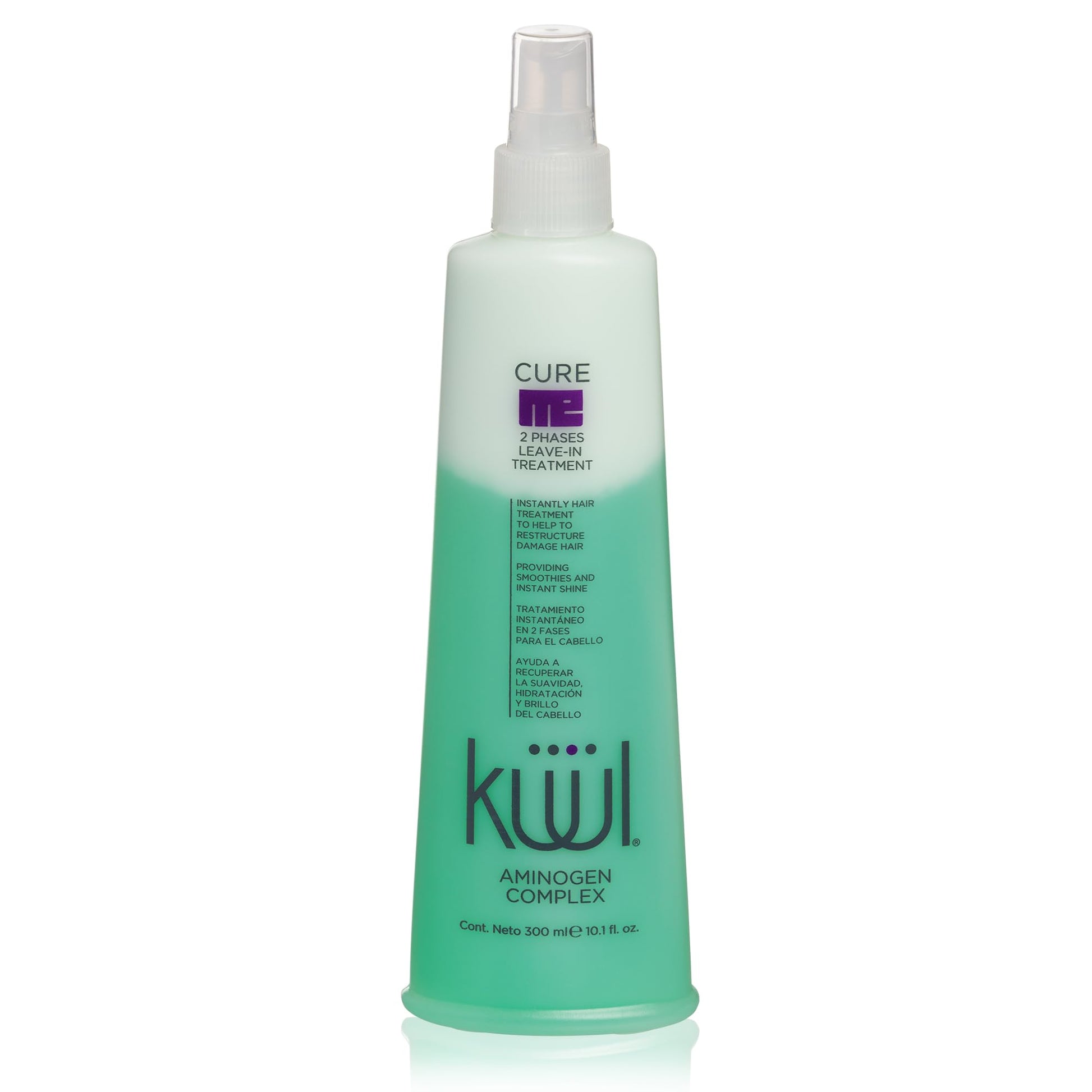 KÜÜL - Tratamiento para Cabello Maltratado Cure Me 2 Phases de 300 mililitros. Aporta Brillo, Suavidad e Hidratación a tu Cabello y Evita el Quiebre del Cabello por el Uso de Químicos