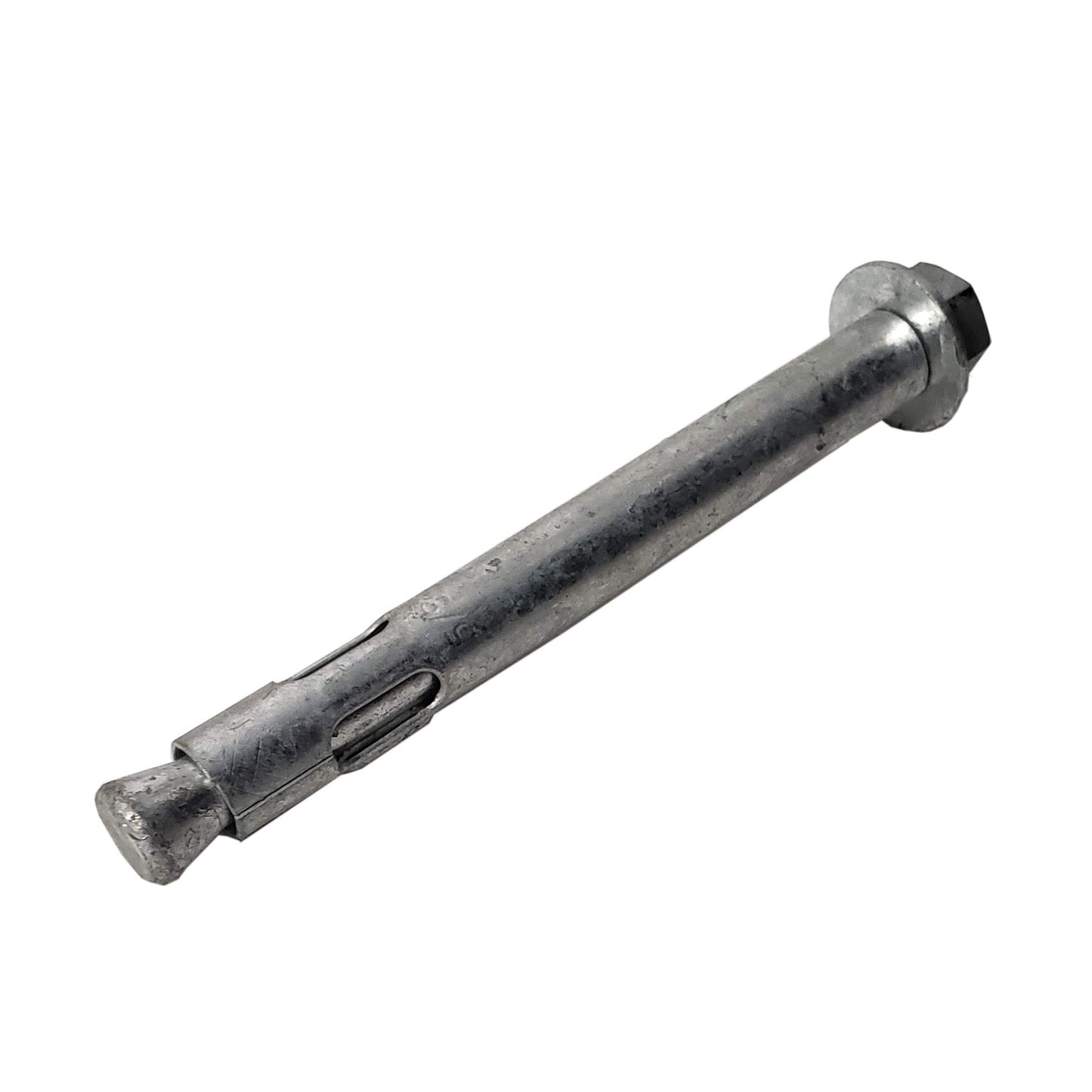 Anclaje de manga de 5/8 x 6 pulgadas | Galvanizado en caliente | Cabeza hexagonal | 10 unidades por caja