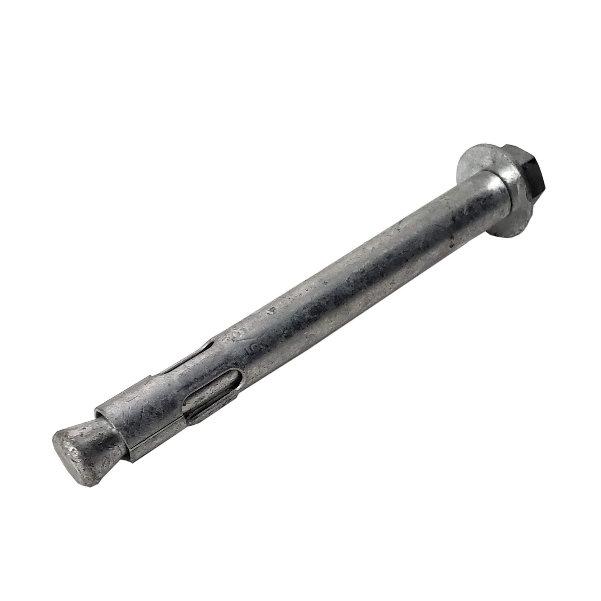 Anclaje de manga de 5/8 x 6 pulgadas | Galvanizado en caliente | Cabeza hexagonal | 10 unidades por caja