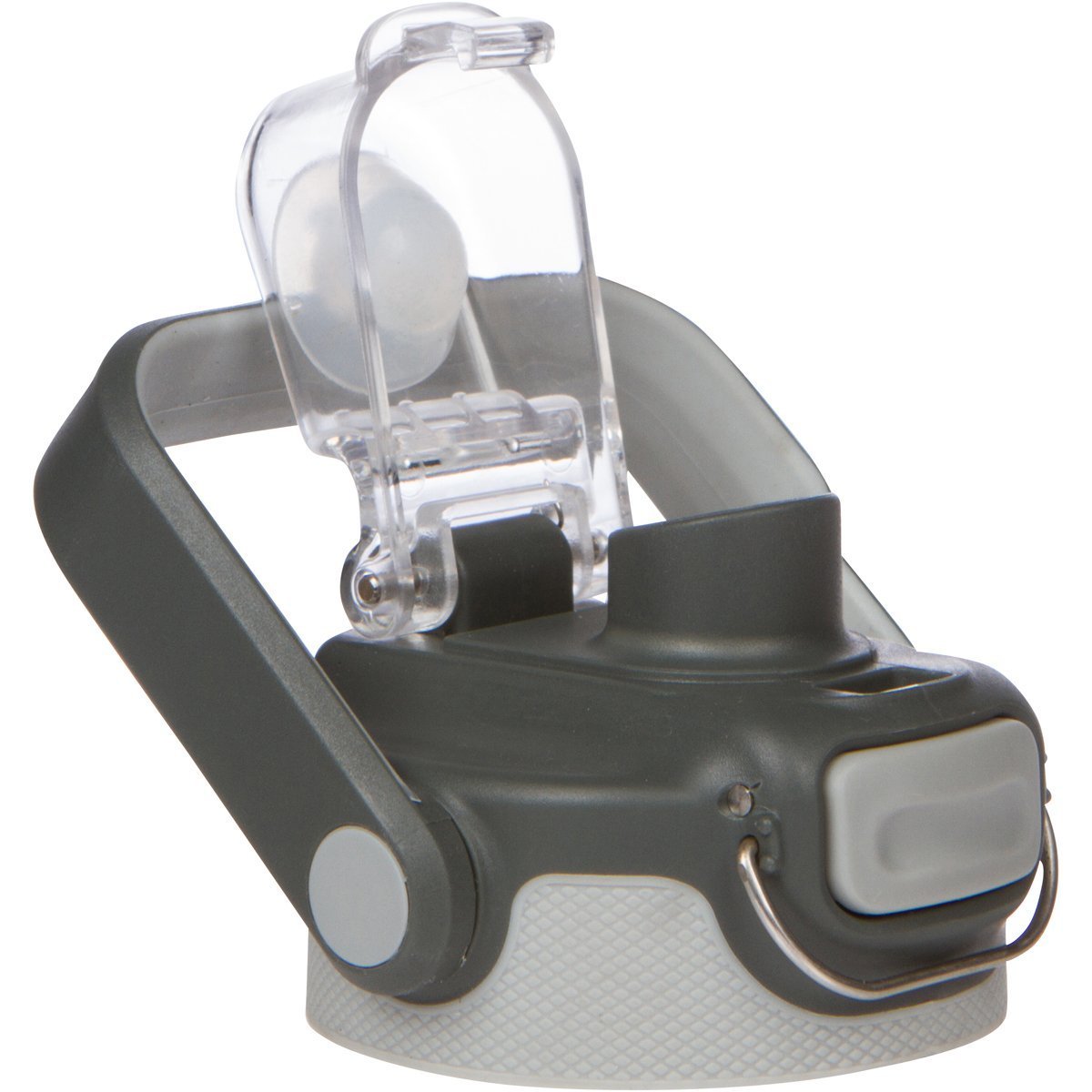 Healthy Human FLIP N SIP Tapa | Tapa para botellas de agua a prueba de fugas, aptas para lavaplatos y duraderas con clip de metal a presión y boca ancha para todas las botellas humanas saludables