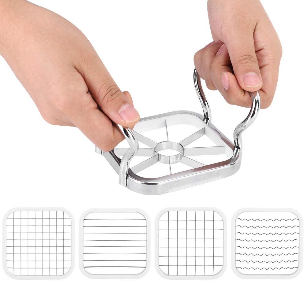 Cortador de Papas de Acero Inoxidable 5 en 1 para Cocina