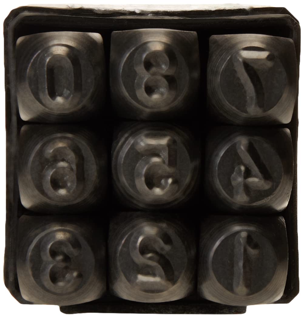 Juego de Números Urrea Negro 6 mm 9 Piezas