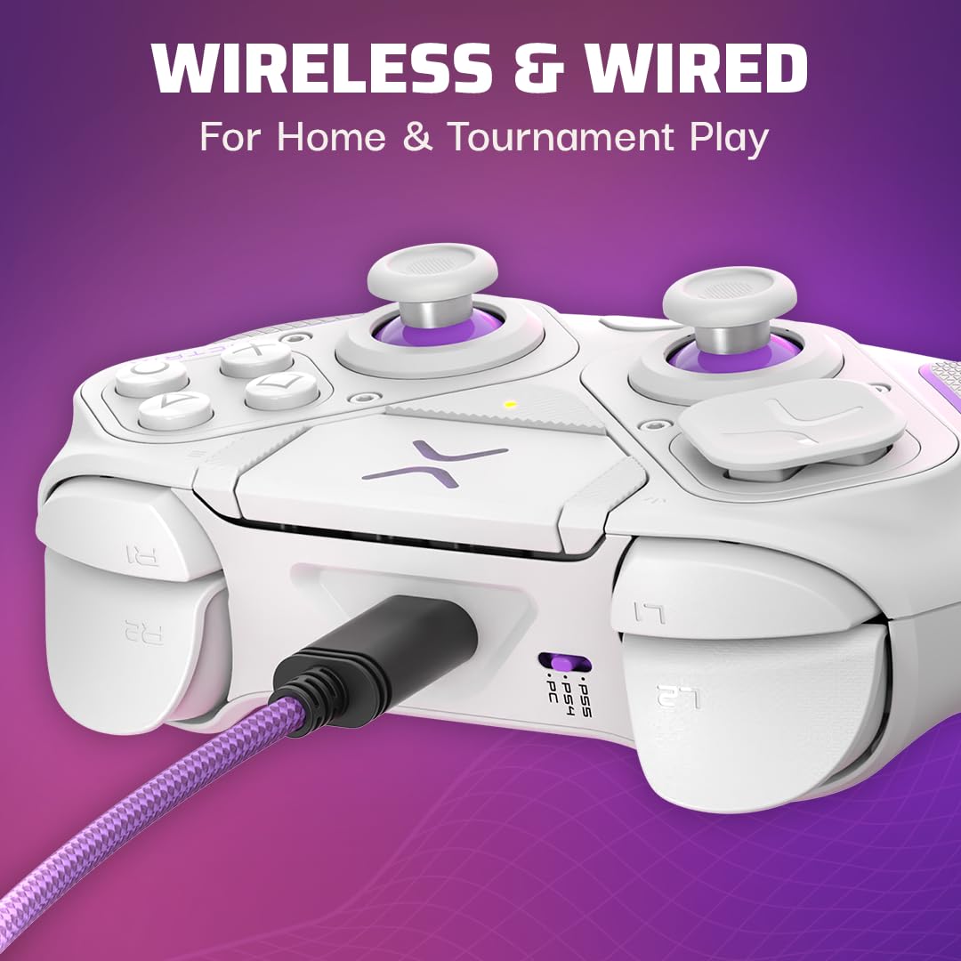 Controlador Inalámbrico Victrix Pro BFG Blanco para PlayStation 5, PS4 y PC