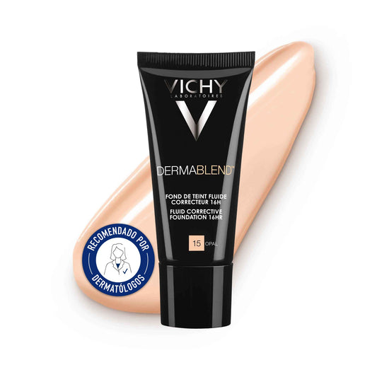 Base de Maquillaje Fluida Alta Cobertura FPS35 Vichy Dermablend T15 30ml