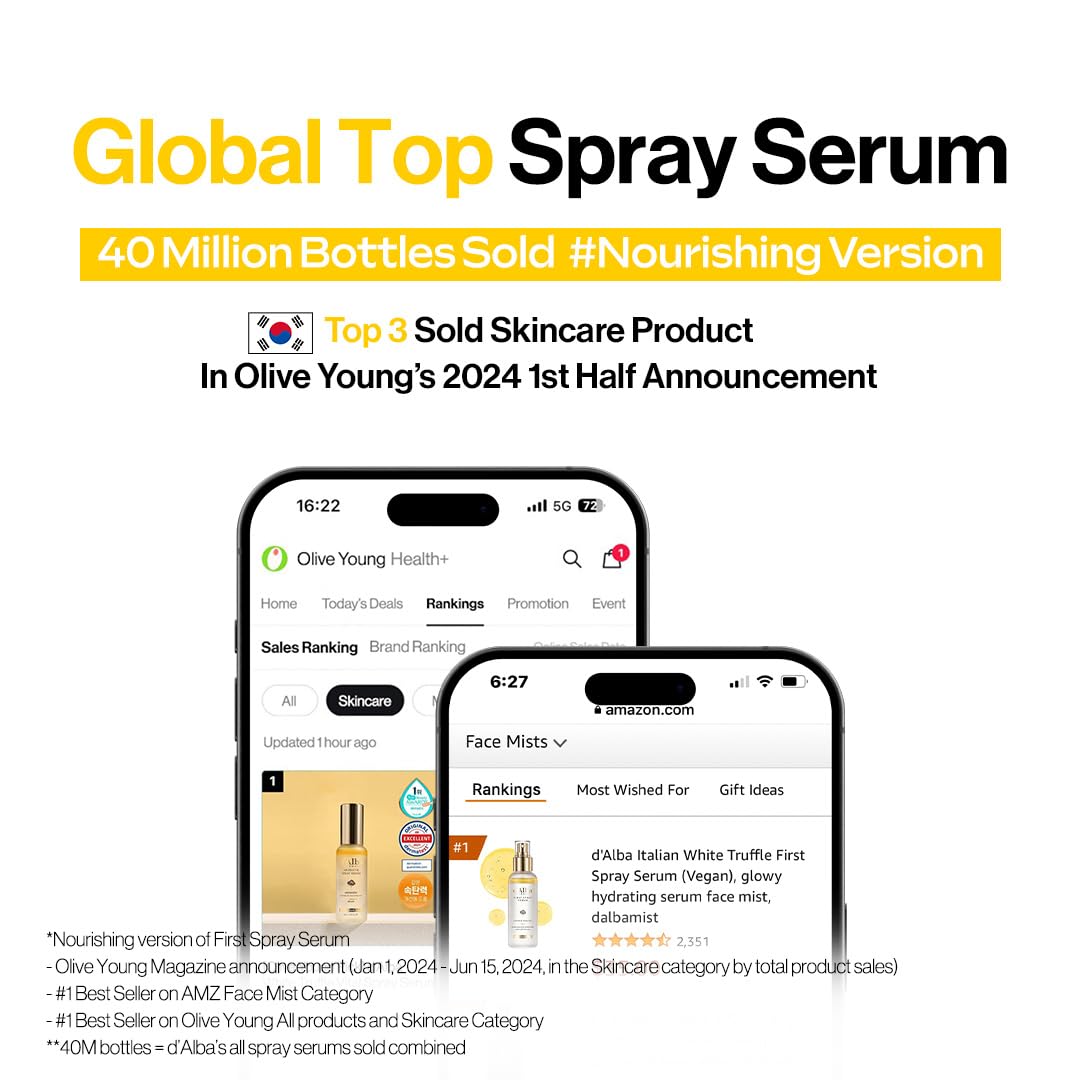 dAlba Sérum en Spray Vegano de Trufa Blanca Aromática 60ml