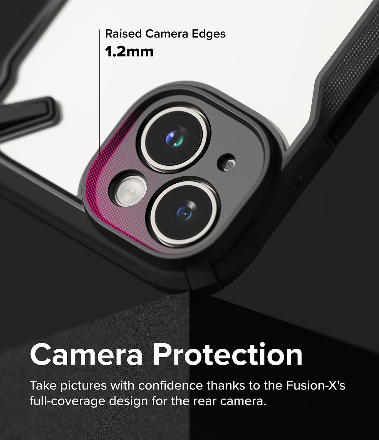 Funda iPhone 15 Ringke Negra Parachoques Resistente para Impactos