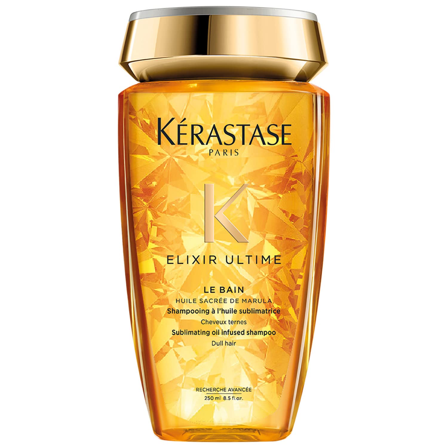 KÉRASTASE Le Bain Elixir Ultime Shampoo | Nutre profundamente desde la raíz hasta las puntas y aporta suavidad y brillo | Con Aceite de Marula, Aceite de Camelia y Aceite de Argán | 250ml