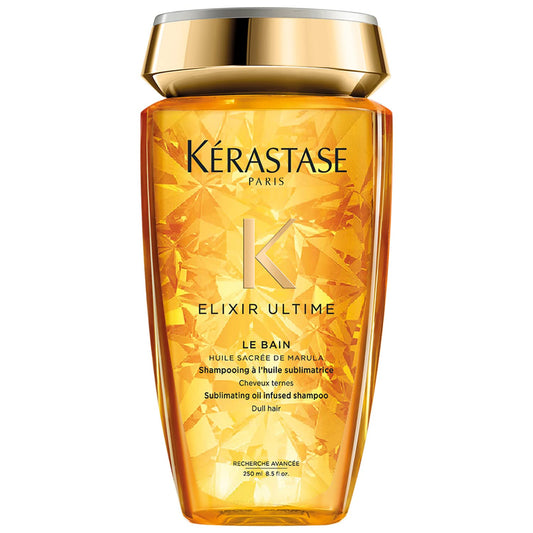 KÉRASTASE Le Bain Elixir Ultime Shampoo | Nutre profundamente desde la raíz hasta las puntas y aporta suavidad y brillo | Con Aceite de Marula, Aceite de Camelia y Aceite de Argán | 250ml