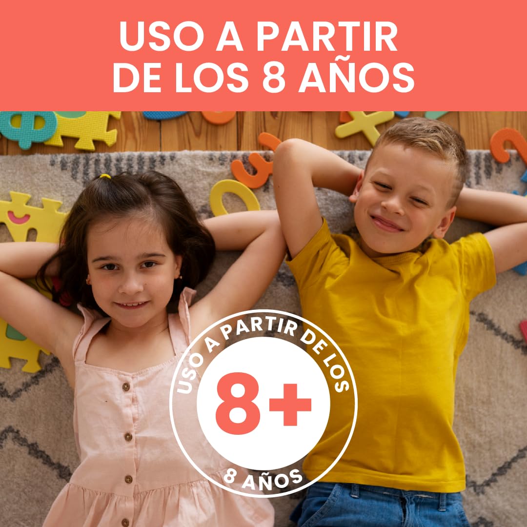 NaturalDry Kids - Desodorante infantil unisex Natural para niños - Sin aluminio - Sin parabenos - Aroma Mandarina - En barra (4 Unidades)