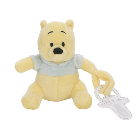 Disney Winnie The Pooh - Chupete calmante de Peluche Amarillo y Aguamarina