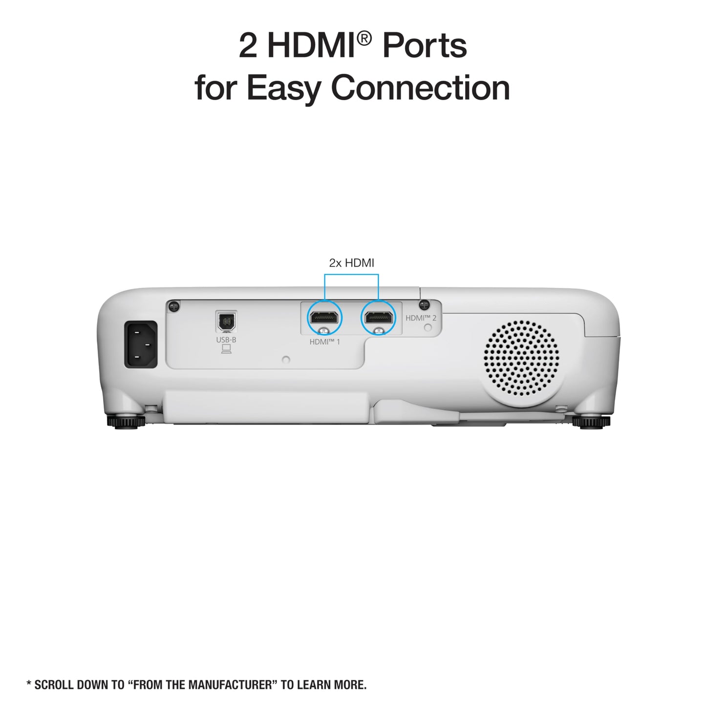 Epson EX3290 Proyector WXGA 3 Chips 3LCD, 4.000 lúmenes, Alto Brillo de Color, 4.000 lúmenes, Brillo Blanco, 2 Puertos HDMI, Altavoz Integrado