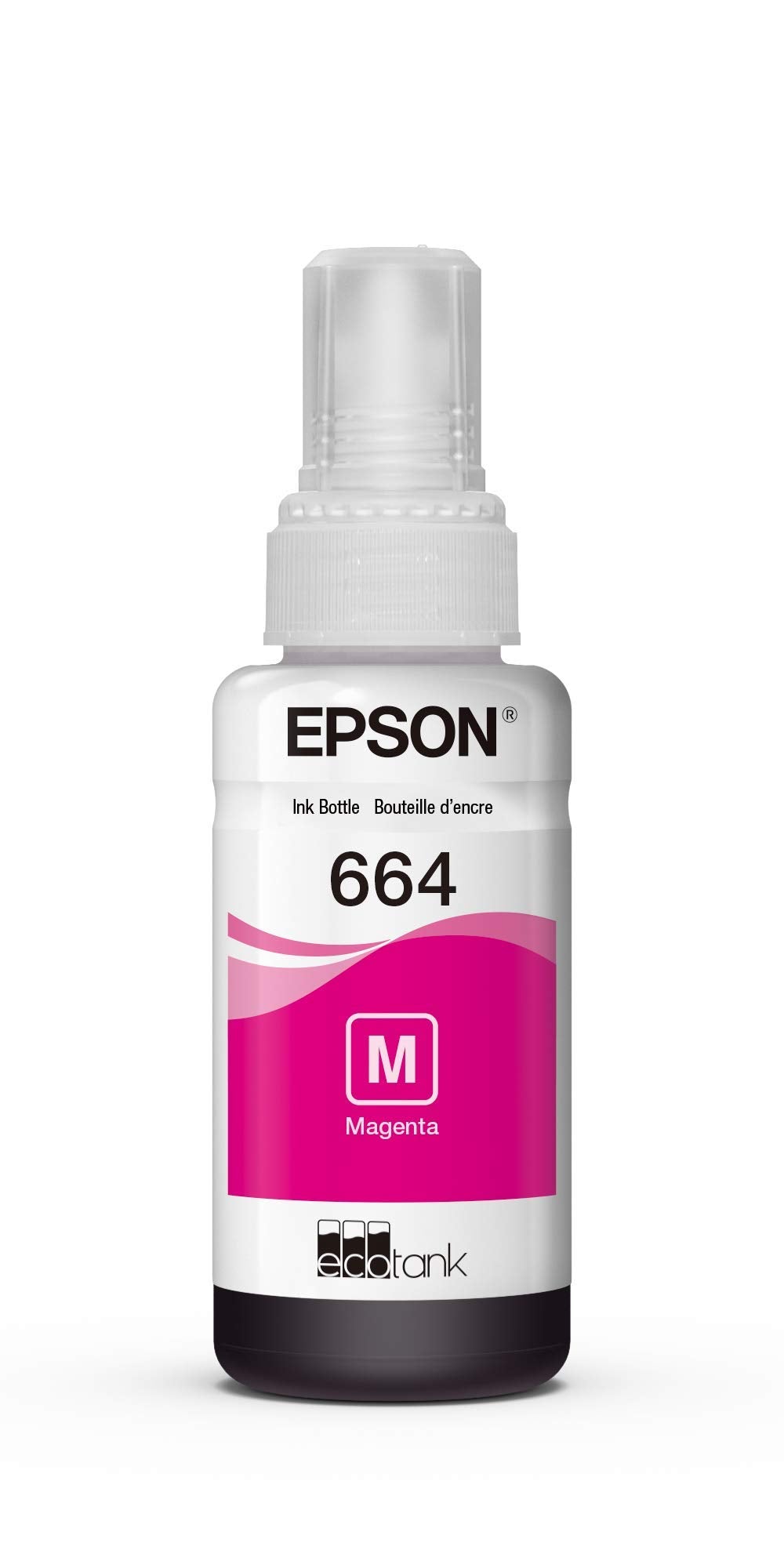 Botella de Tinta Epson EcoTank 664 Magenta Compatible con Impresoras ET-Series