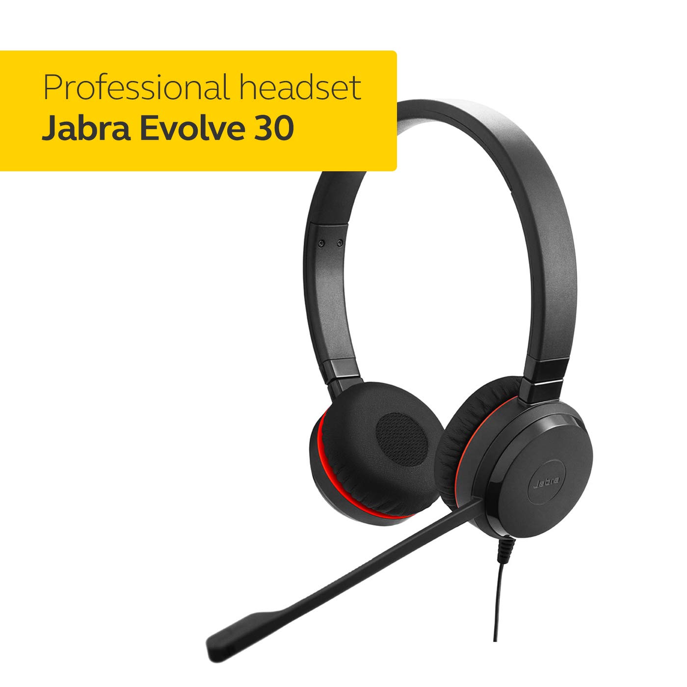 Jabra Evolve 30 II UC Auriculares estéreo con Cable