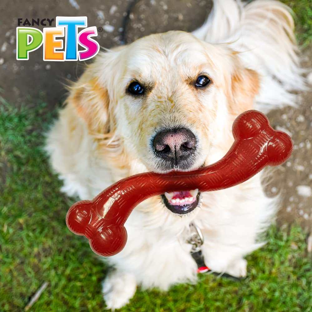 Juguete para Perro Fancy Pets Xtreme Rojo en Forma de Hueso Largo