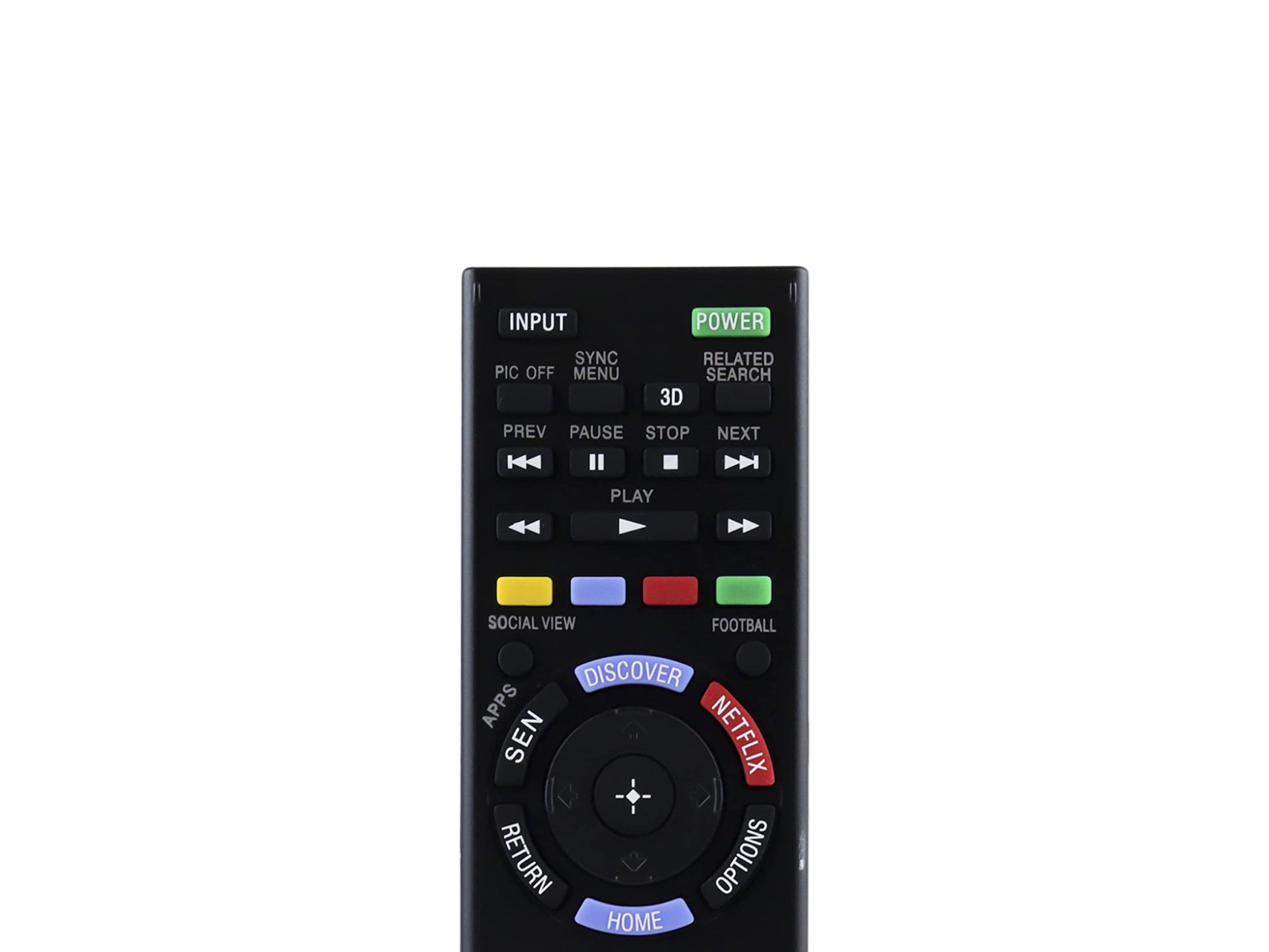 Control Remoto Compatible con Sony BRAVIA Smart TV, Modelos RM-YD103, RM-YD102 100% Compatible Directo, KDL-32W700B KDL-40W580B KDL-40W590B KDL-40W600B KDL-42W700B