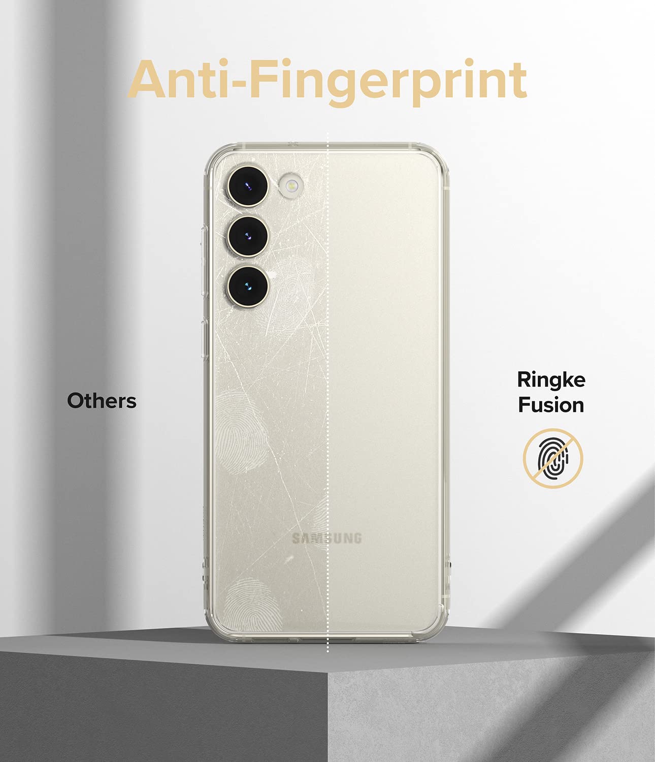 Funda Ringke Fusion Mate Translúcido Antihuellas para Samsung Galaxy S23 5G