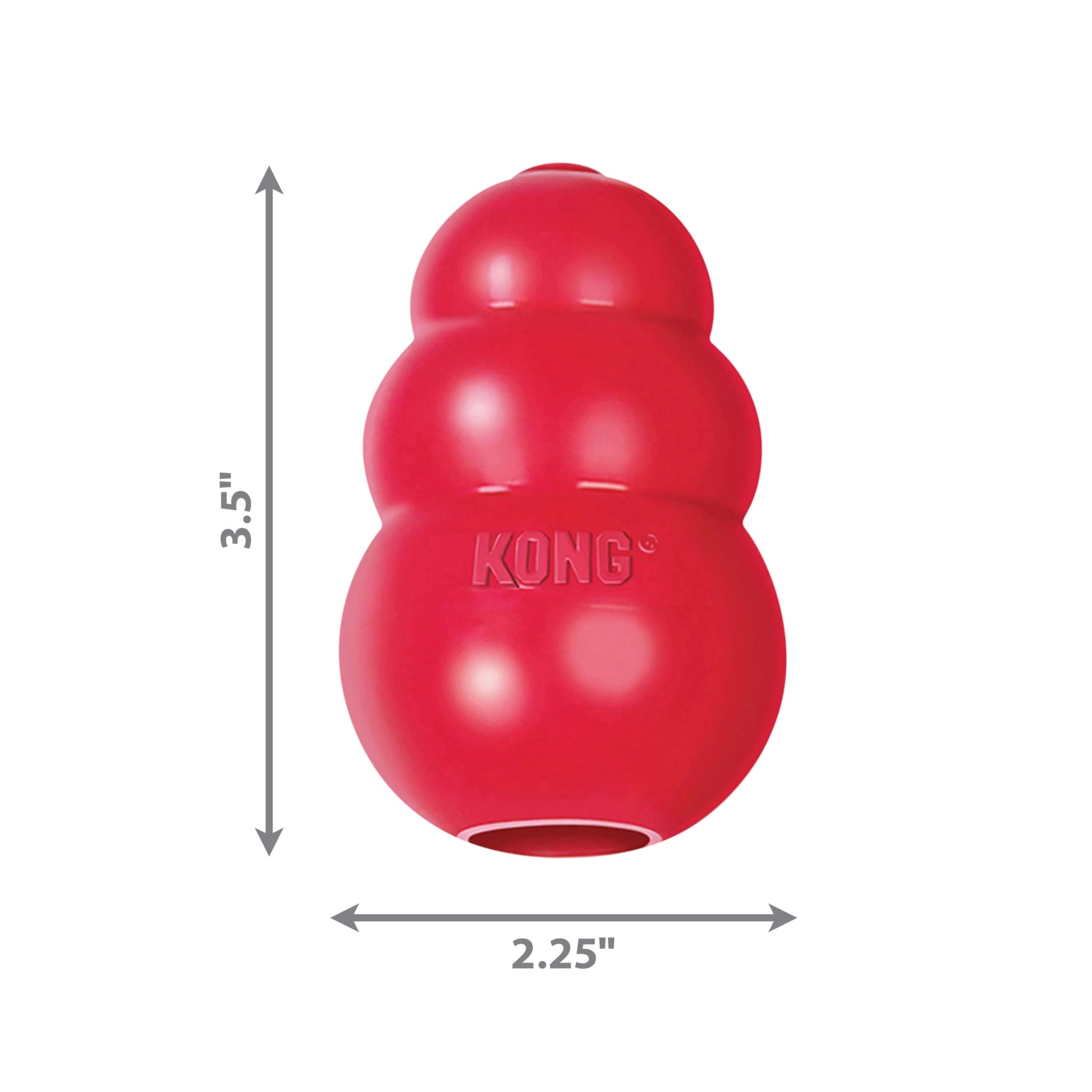 Kong Interactive Classic Toy, Color Rojo, Mediano