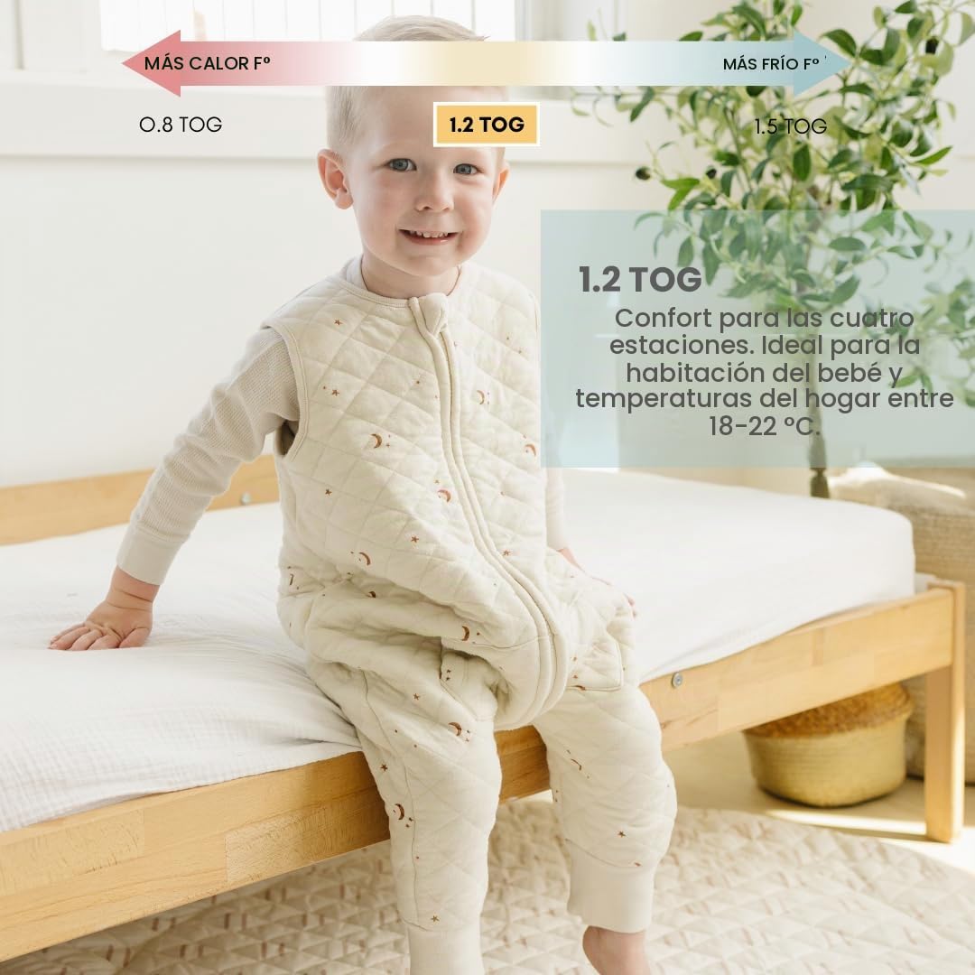 TEALBEE DREAMSUIT: Manta portátil para bebés y niños pequeños – Sacos de dormir para niños pequeños y bebés – Mantente caliente con un saco de dormir de 1.2 TOG con pies – Traje de dormir más suave para niños pequeños (2T-3T, XL)