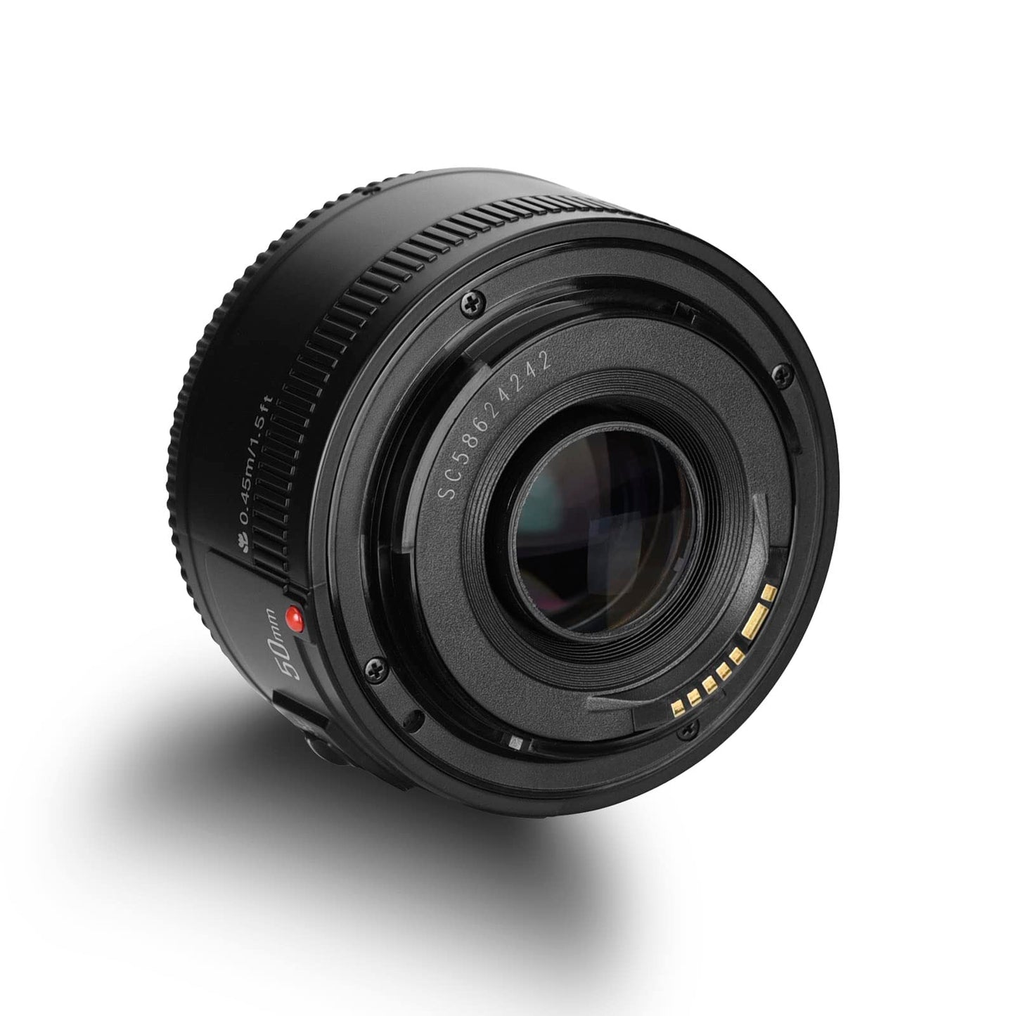 YONGNUO YN50mm F1.8 Lente de gran apertura de enfoque automático compatible con cámara Canon EF Mount EOS