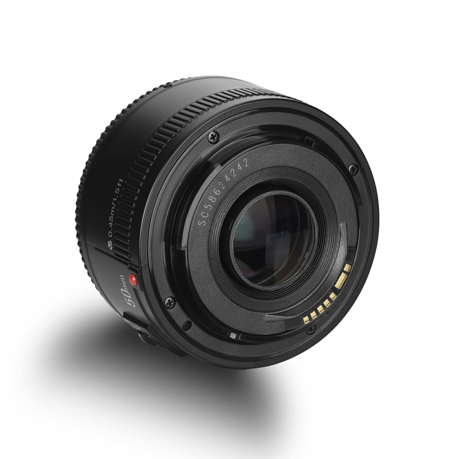YONGNUO YN50mm F1.8 Lente de gran apertura de enfoque automático compatible con cámara Canon EF Mount EOS