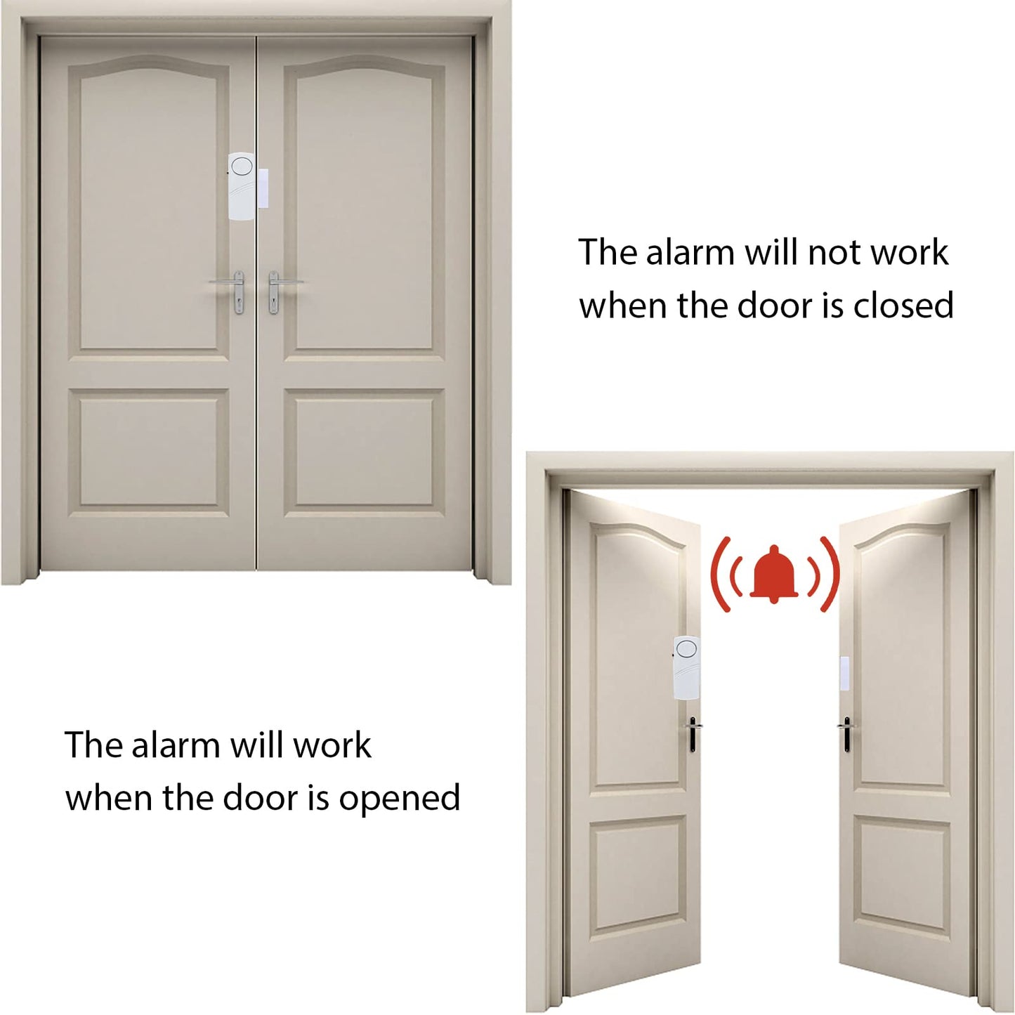 Alarma de Ventana y Puerta para Seguridad del Hogar de 90 dB (Paquete de 15)