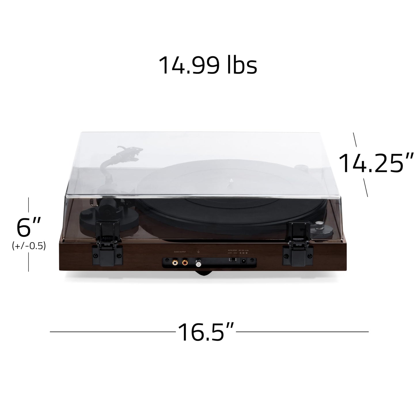 Fluance RT82 Reference High Fidelity Vinyl Turntable Record Player with Ortofon OM10 Cartridge, Speed Control Motor, Solid Wood Plinth, Vibration Isolation Feet - Walnut