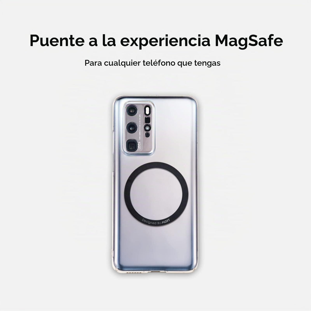 Anillo Magnético Delgado MOFT Negro Universal para Smartphones