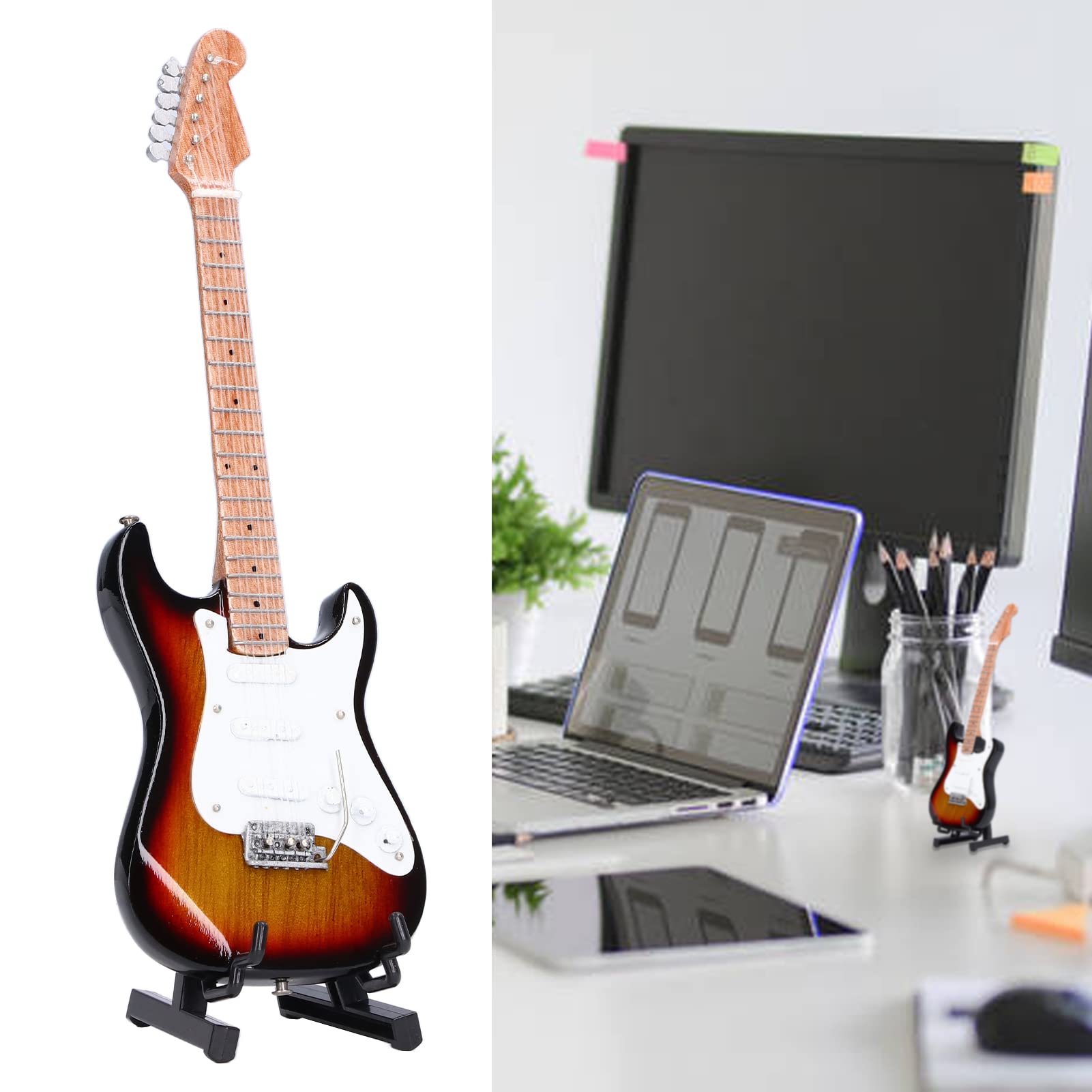 Guitarra Clasica, Guitarra Para Niños, Guitarra 18cm De Longitud Hecho A Mano Detalles Exquisitos Mini Modelo Mini Bajo Adorno De Bajo Guitarra Juguete Guitarra De Juguete Para Niño