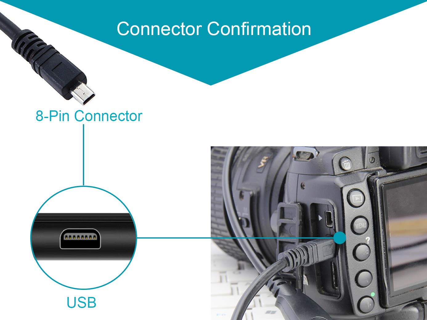 Cámara USB AC adaptador de corriente/cargador de batería + PC cord para Nikon Coolpix S205