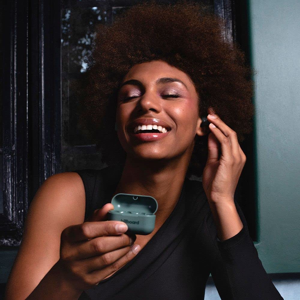 Billboard Audífonos Inalámbricos Earbuds Soul Track, Micrófono Incorporado, Resitente A Salpicaduras, Asistente De Voz, Batería De hasta 36 Horas De Duración Modelo 2025 (Verde)