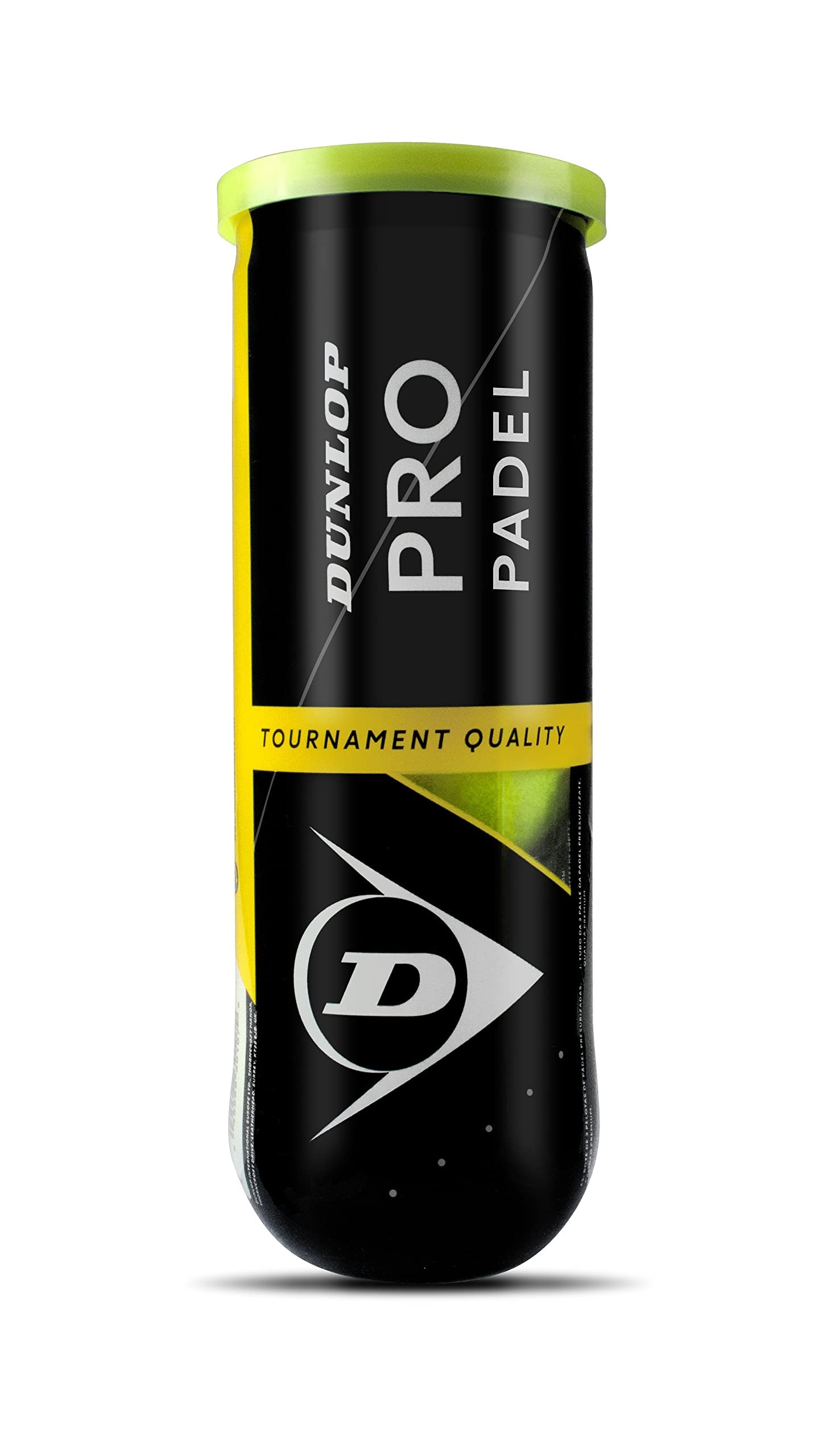 DUNLOP Sports Pro - Pelota de pádel (3 Bolas), Color Amarillo