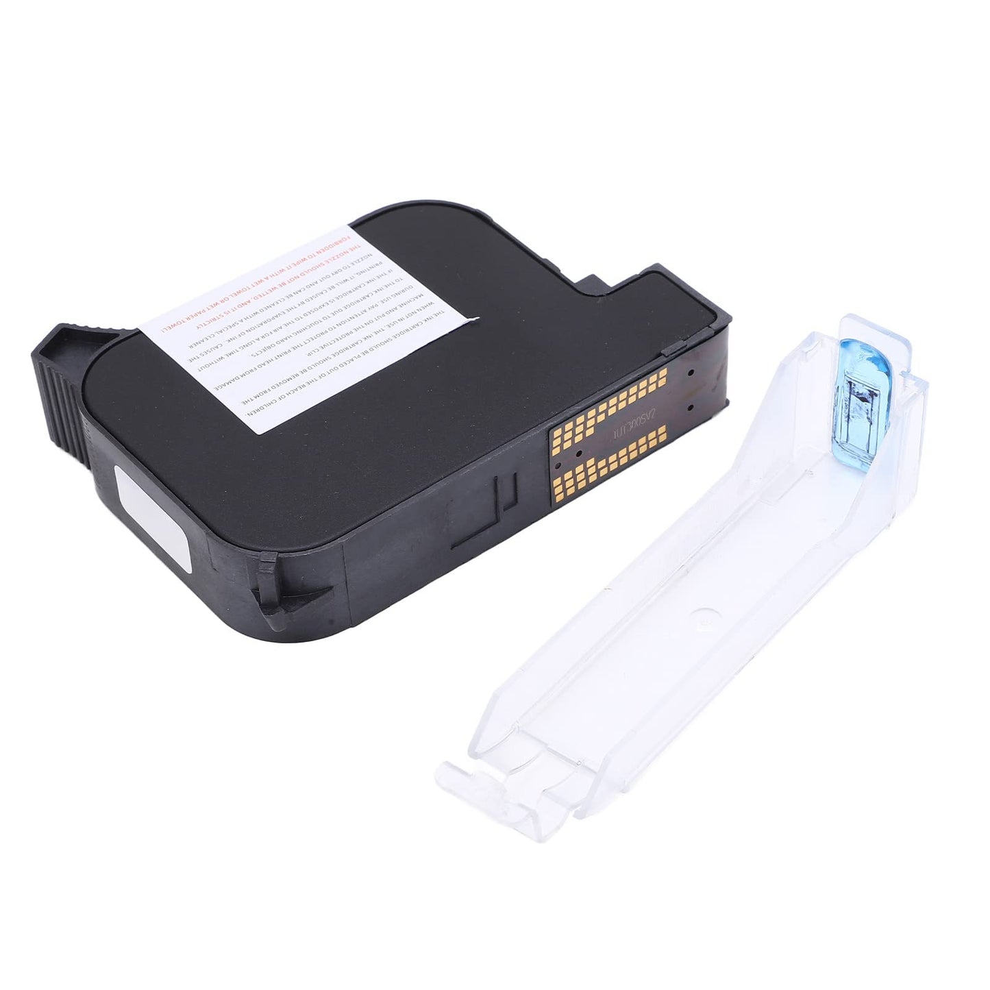 Hyuduo Cartucho de Impresora Portátil de 42ML de Capacidad, Salida Fluida, Reemplazo de Cartucho de Impresora de Inyección de Tinta, Secado Rápido para Madera y Tela (Black)
